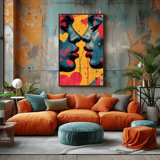 Foto Amor Pop Art: Rostros Enamorados (Criador carregado)