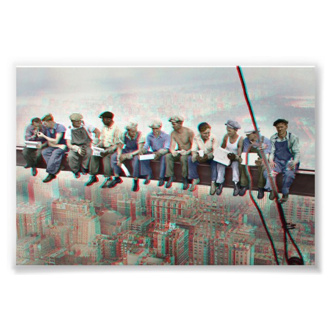 Foto Anaglyph 3D Poster - Arranha-céu em Nova Iorque (Frente)