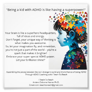 Foto Anders OsbornePhD* Atributos ADHD Postivos Poster