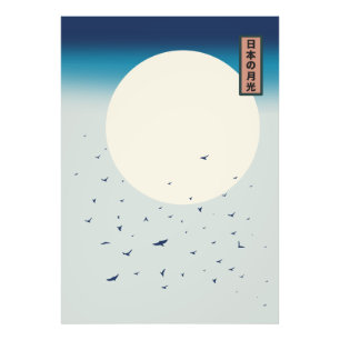 Foto Andorinhas japonesas ao luar