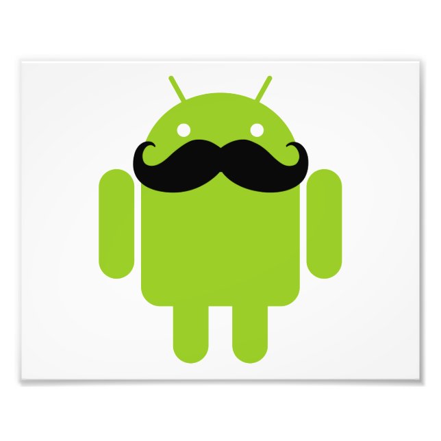 Foto Android Robot Mustache (Frente)