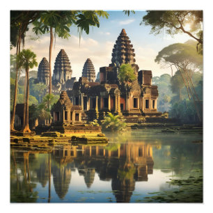 Foto Angkor Wat, antigo templo Khmer