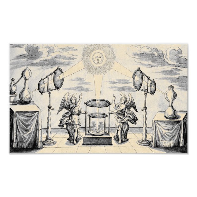 Foto Ângulos divinos da alquimia (Frente)