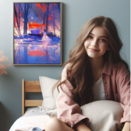 Foto Anime Colorido da Floresta Mágica