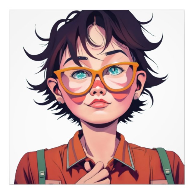 Foto Anime manga pop art amantes do desenho animado per (Frente)