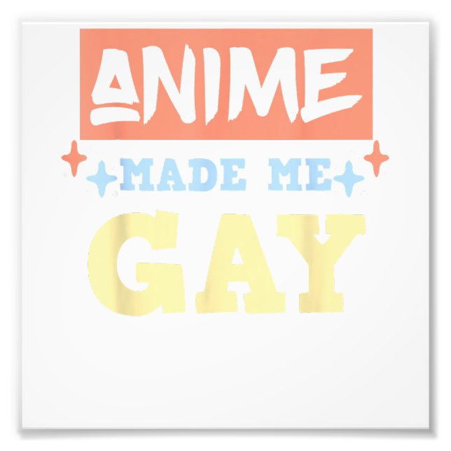 Foto Anime Me Fez Gay Engraçado Anime Meme LBTQ Orgulho (Frente)