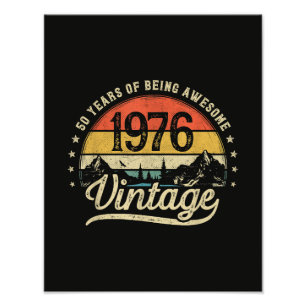 Foto Aniversário de 50 anos Vintage 1976