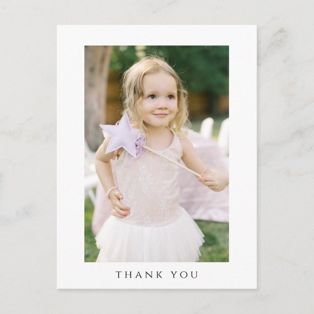 Foto Aniversário Obrigado Cartão de Posto (Frente)