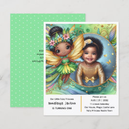 Foto Aniversário Pequena Fada Negra-Fada Africana 