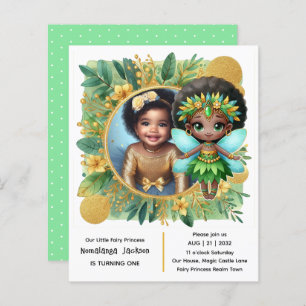 Foto Aniversário Pequena Fada Negra-Fada Africana