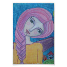 Anjo cor-de-rosa, impressão 4x6