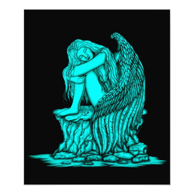 Foto Anjo dormindo na pedra (Frente)