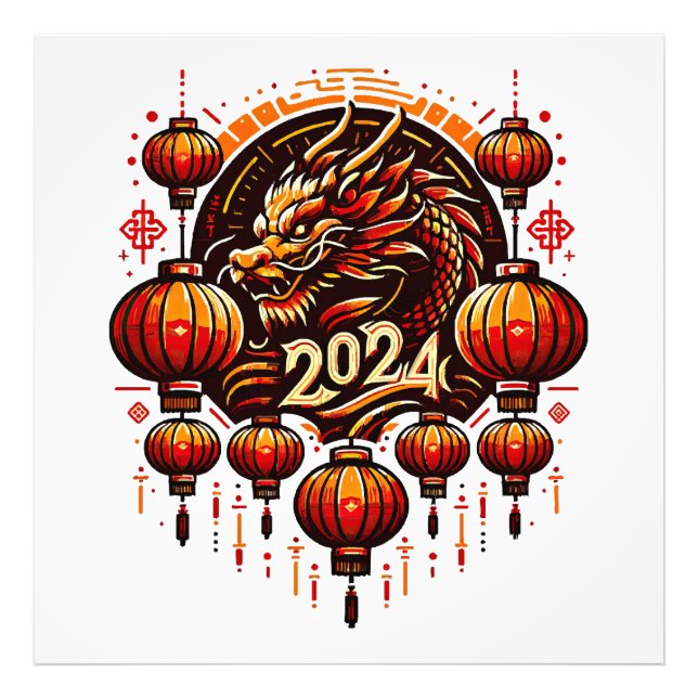 Foto ano novo chinês 2024 (Frente)
