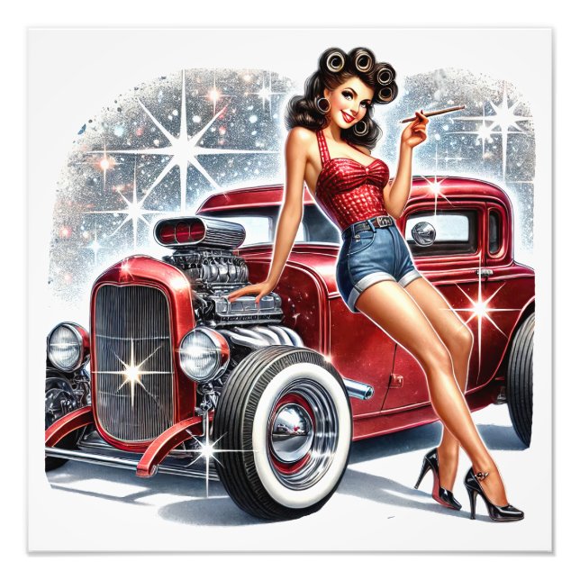 Foto ANOS 50 RETRO Pin Up Girl (Frente)