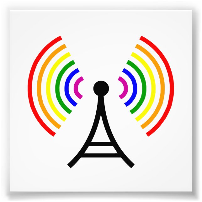 Foto Antena do Sinal Arco-Íris gay WiFi (Frente)