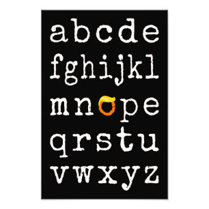 Foto Anti-Trump Alphabet - Nope V
