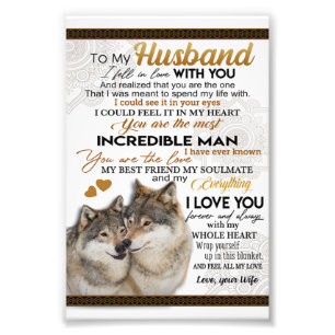 Foto Ao Meu Marido, Casal Wolf Gift, Presente De Casame