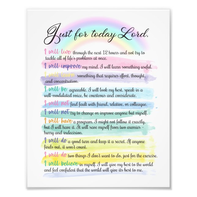 Foto Apenas por hoje, Senhor (Frente)