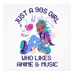 Foto Apenas uma garota dos anos 90 que gosta de música