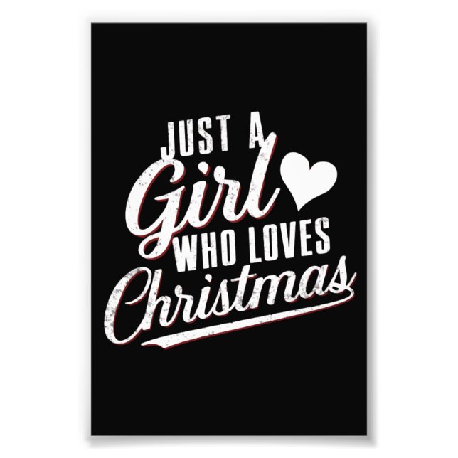 Foto Apenas Uma Menina Que Ama O Natal (Frente)