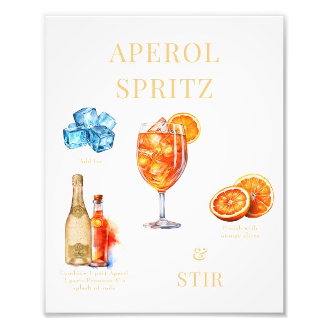 Foto Aperol Spritz Drink (Frente)