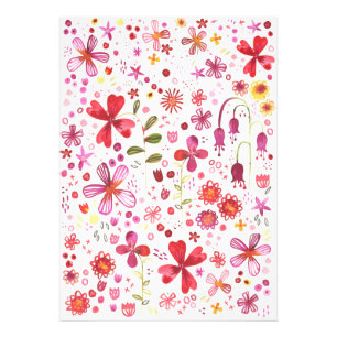 Foto Aquarela de Flor Selvagem