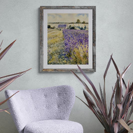 Foto Aquarela do Campo de Lavanda
