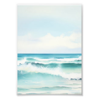 Foto Aquarela Turquoise Ocean Wall Art