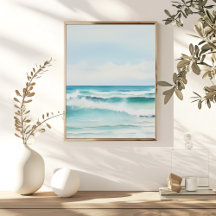 Aquarela Turquoise Ocean Wall Art