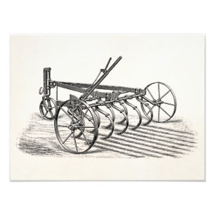 Foto Arado velho da agricultura do equipamento agrícol