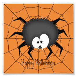 Foto Aranha de Halloween em uma Teia
