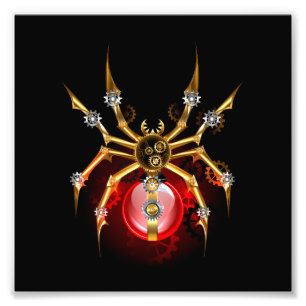 Foto Aranha steampunk em preto