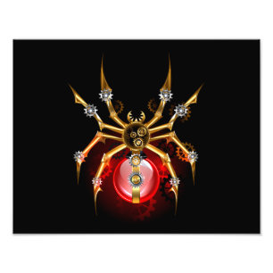 Foto Aranha steampunk em preto
