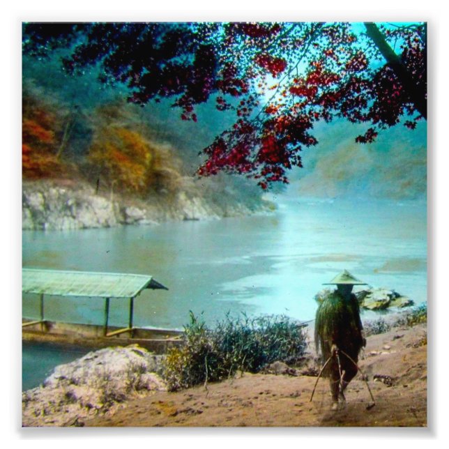 Foto ARASHIYAMA TAKAGI Vidro Lanterna Mágica Slide (Frente)