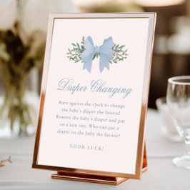 Foto Arco azul Elegante Boys Fralda Chá de fraldas muda