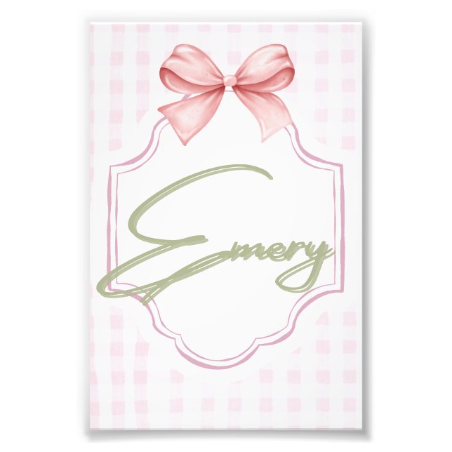 Foto Arco de Enfermeira Emery Baby Girl Personalizado (Frente)