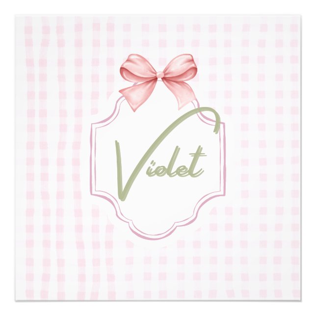 Foto Arco do infantário Violet Baby Girl Personalizado (Frente)