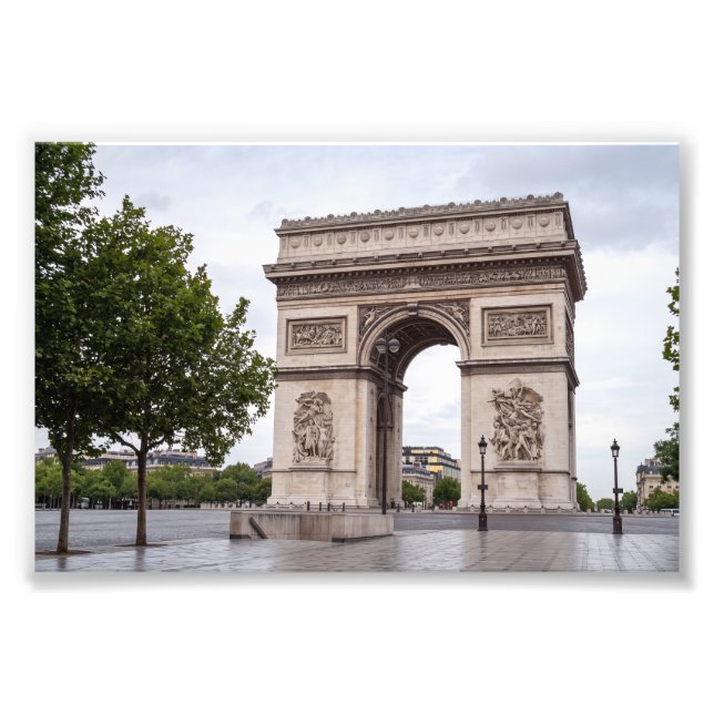 Foto Arco do Triunfo Paris França Marco (Frente)