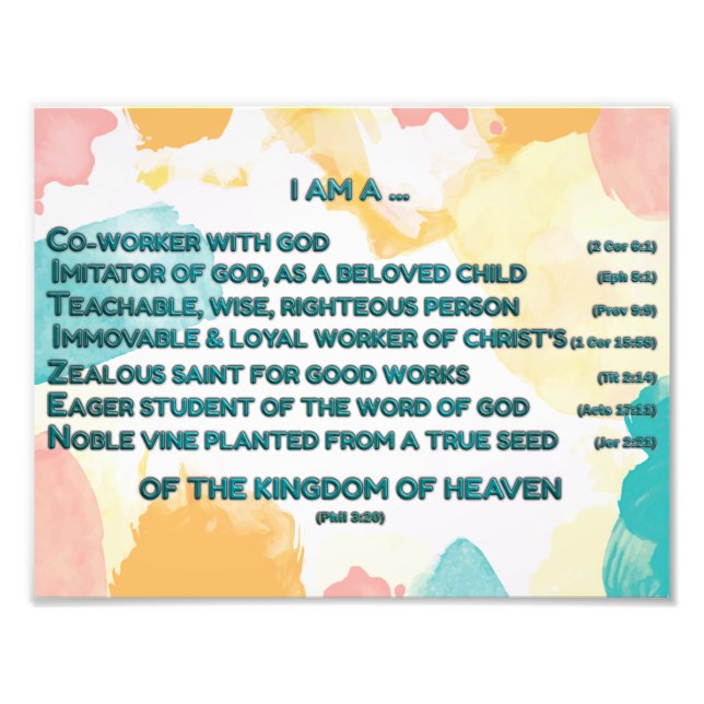 Foto Arco-Íris Afirmações Bíblicas w_Escritura 2 (Frente)