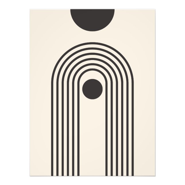 Foto Arco-íris e Sol, Arte Geométrica Abstrata Boho (Frente)