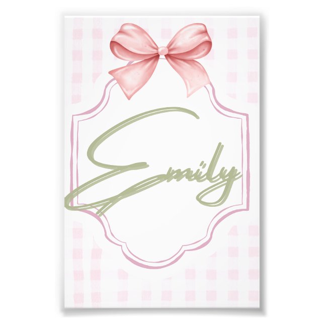 Foto Arco Personalizado de Enfermeira Emily Baby Girl & (Frente)