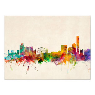Foto Arquitectura da cidade da skyline de Manchester