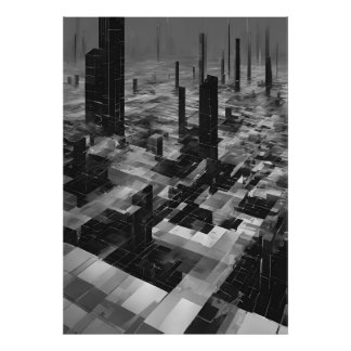 Foto Arquitetura Monocromática Cybercity Brutalista