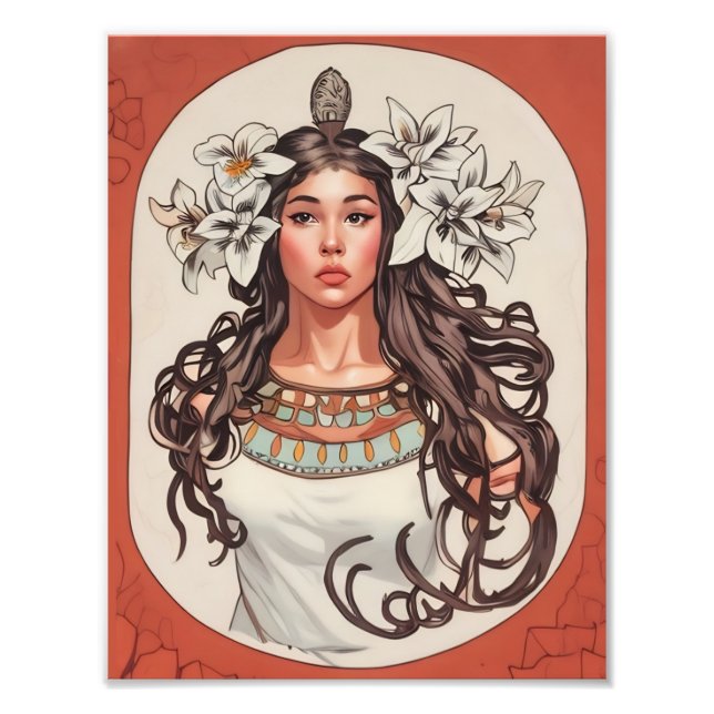 Foto Art Nouveau La Princesse Lointaine Impressão (Frente)