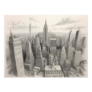 Foto Arte a aquarela de Nova Iorque