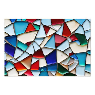 Foto Arte abstrata em vidro quebrado