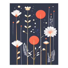 Foto Arte abstrata floral brilhante