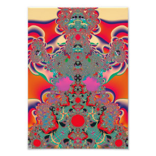 Foto Arte Abstrata Meditação Vermelha