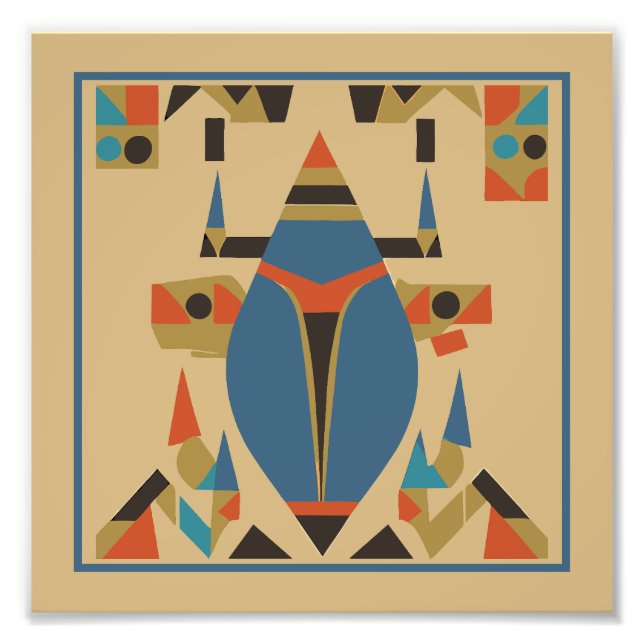 Foto Arte abstrato faraônica (Frente)