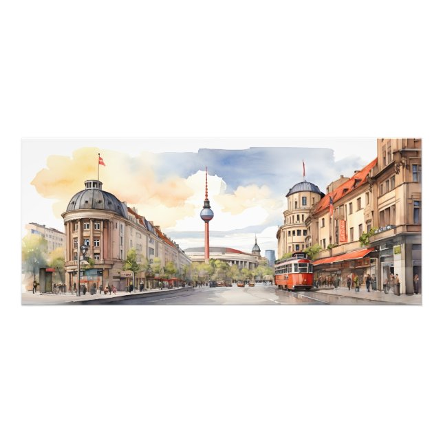 Foto Arte aquarela de Berlim (Frente)